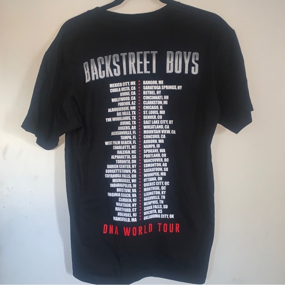 Backstreet Boys Adult Large Shirt DNA World Tour 2022 Black Concert - Picture 3 of 3